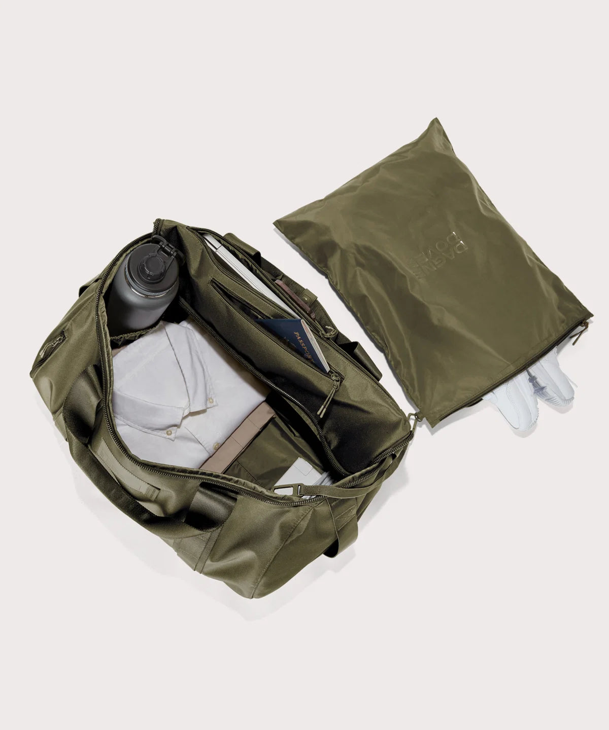 Denver Convertible Duffle in Dark Moss, Large