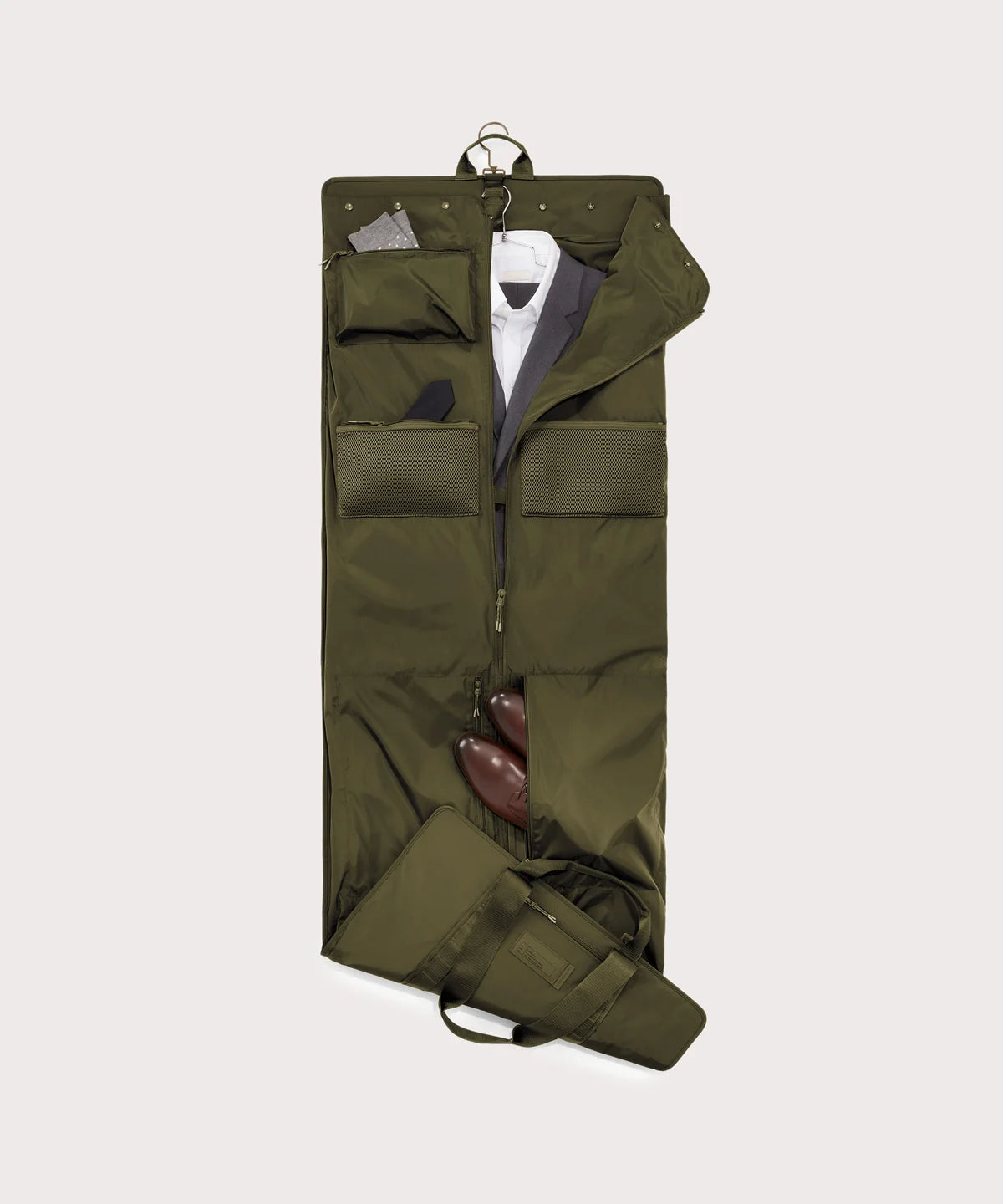 Capri Garment Bag in Dark Moss